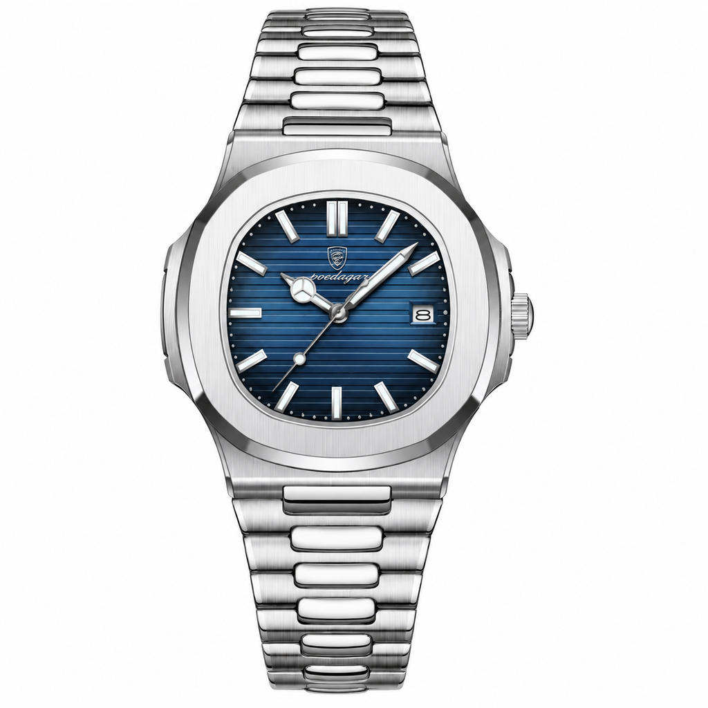 Analoge Herren-Armbanduhr aus Edelstahl