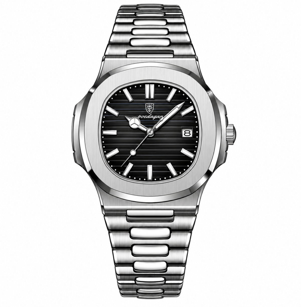 Analoge Herren-Armbanduhr aus Edelstahl